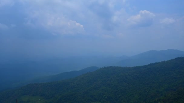 Timelapse Της Φυλής Mong Χωριό Και Θέα Στο Βουνό Doi — Αρχείο Βίντεο