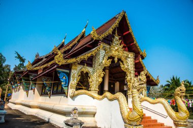 Phaya Wat tapınağının Lanna tarzı kilisesi, Tayland.