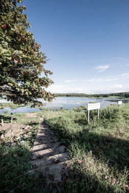 Mae Puem rezervuarının manzara görüntüsü, Tayland.