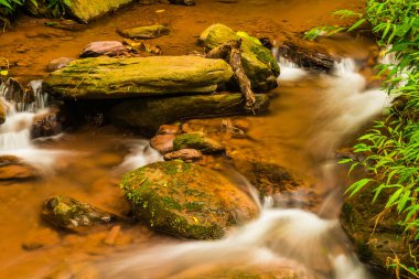 Champa Tanga Şelalesinde Su Akıyor, Tayland.