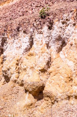 Tayland, Tayland 'daki güzel toprak katmanlarının arka planı.