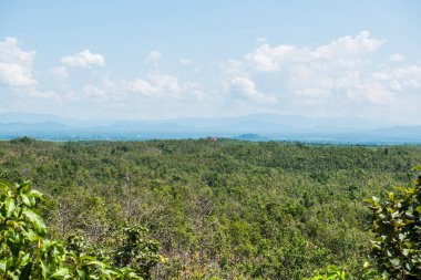 Tayland 'daki Khun Wang Milli Parkı' nın Dağ manzarası.