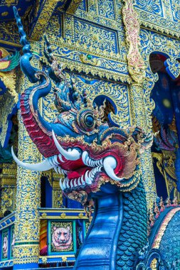 Naga 'nın Tayland' daki Rong Sua On Tapınağı 'ndaki sanat eserleri..