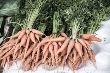 Taze havuçlar hazır, Tayland.