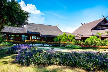 CHIANG RAI, THAILAND - 28 Ağustos 2016: Doi Tung Royal Villa, Chiang Rai, Tayland.