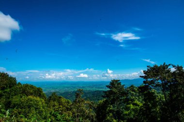 Tayland 'ın Chiang Rai bölgesinin havadan görüntüsü..