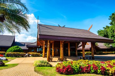 CHIANG RAI, THAILAND - 28 Ağustos 2016: Doi Tung Royal Villa, Chiang Rai, Tayland.