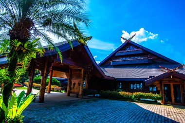 CHIANG RAI, THAILAND - 28 Ağustos 2016: Doi Tung Royal Villa, Chiang Rai, Tayland.