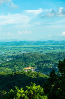KM 12 'den bakıldığında dağ manzarası, Chiang Rai vilayeti.