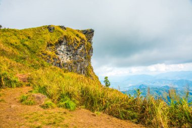 Chiangrai, Tayland 'daki Phu Chi Fa Dağı manzarası.