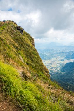 Chiangrai, Tayland 'daki Phu Chi Fa Dağı manzarası.