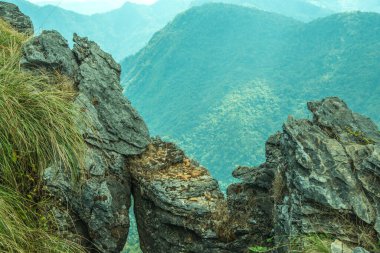 Chiangrai, Tayland 'daki Phu Chi Fa Dağı manzarası.