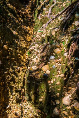 Toprak katmanlarının arka planı, Tayland.