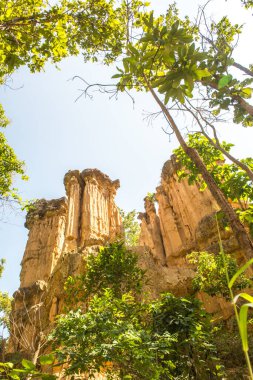 Tayland 'da Mae Wong Milli Parkı' nda Pha Chau..