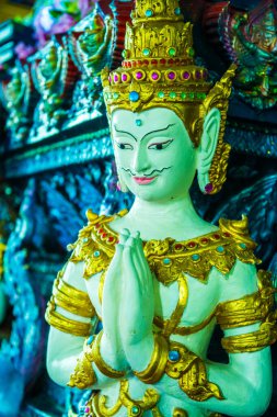 Tayland stili melek Rong Sua 'da. Tayland, 10 tapınağı..