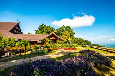 CHIANG RAI, THAILAND - 28 Ağustos 2016: Doi Tung Royal Villa, Chiang Rai, Tayland.