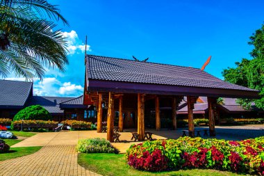 CHIANG RAI, THAILAND - 28 Ağustos 2016: Doi Tung Royal Villa, Chiang Rai, Tayland.