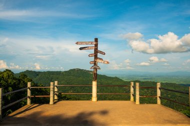 Doi Tung bakış açısı Chiang Rai eyaletinde, Tayland.