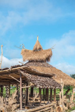 Tayland 'da Mae Hong Son vilayetinde Tayland kır köşkü.