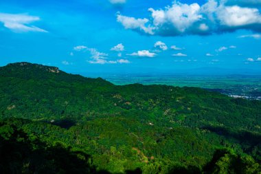 Dağ manzarası Doi Tung bakış açısından, Chiang Rai vilayeti.
