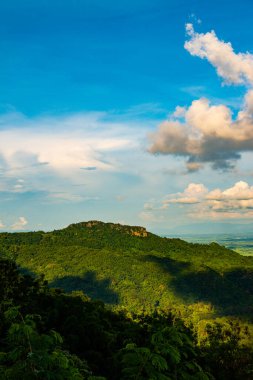KM 12 'den bakıldığında dağ manzarası, Chiang Rai vilayeti.