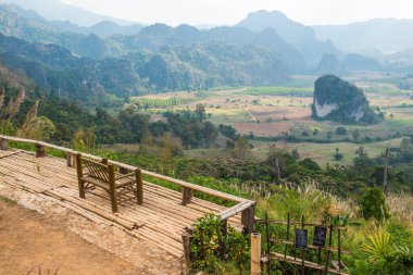 Phu Langka Ulusal Parkı, Tayland Güzel Manzarası.