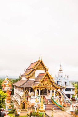 Tayland 'daki Huai Sai Khao Tapınağı' ndaki güzel kilise..