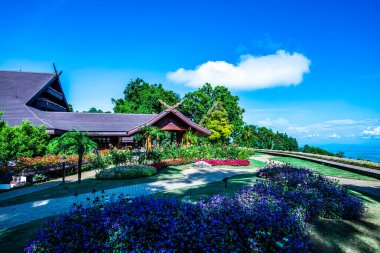 CHIANG RAI, THAILAND - 28 Ağustos 2016: Doi Tung Royal Villa, Chiang Rai, Tayland.