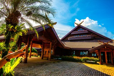 CHIANG RAI, THAILAND - 28 Ağustos 2016: Doi Tung Royal Villa, Chiang Rai, Tayland.