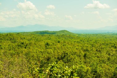 Tayland 'daki Khun Wang Milli Parkı' nın Dağ manzarası.