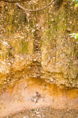 Toprak katmanlarının arka planı, Tayland.