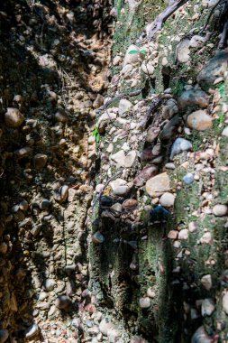 Toprak katmanlarının arka planı, Tayland.