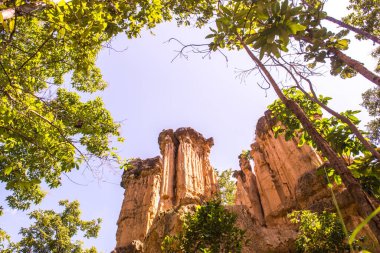 Tayland 'da Mae Wong Milli Parkı' nda Pha Chau..