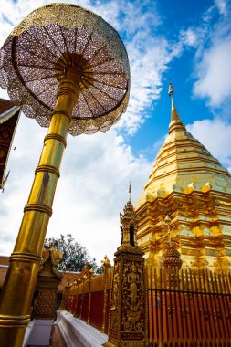 Chiangmai bölgesindeki Phrathat Doi Suthep tapınağı, Tayland.