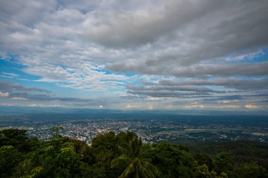 Tayland 'ın Chiangmai eyaletinin şehir manzarası.