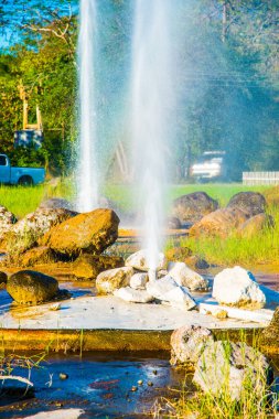 Chiangmai, Tayland 'da Sankamphaeng kaplıcaları.