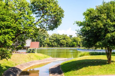 Su göle akıyor, Tayland.