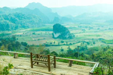 Phu Langka Ulusal Parkı, Tayland Güzel Manzarası.
