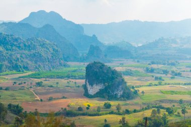 Phu Langka Ulusal Parkı, Tayland Güzel Manzarası.