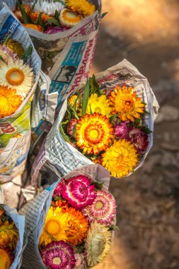 Hasır çiçek paketi, Tayland.