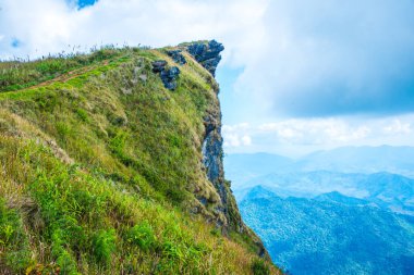 Chiangrai, Tayland 'daki Phu Chi Fa Dağı manzarası.