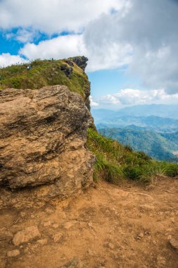 Chiangrai, Tayland 'daki Phu Chi Fa Dağı manzarası.
