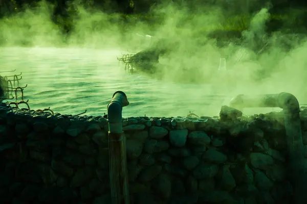 Ciepła Woda Podziemia Sankamphaeng Gorące Źródło Tajlandia — Zdjęcie stockowe