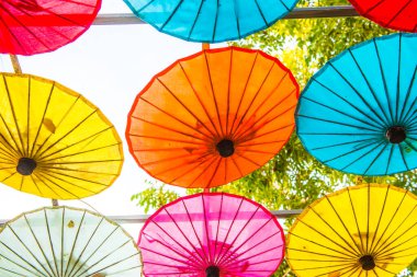 Tayland ana şemsiyesinin arka planı, Tayland.