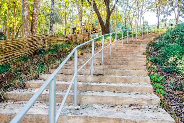 Ulusal Park, Tayland 'da beton merdiven.