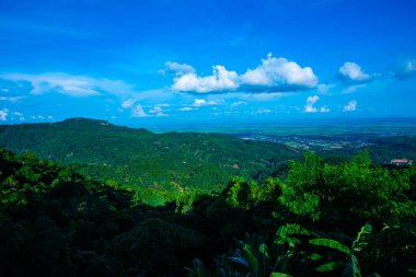 Dağ manzarası Doi Tung bakış açısından, Chiang Rai vilayeti.