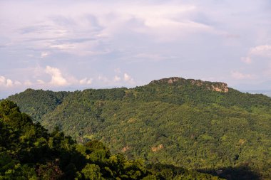 Dağ manzarası Doi Tung bakış açısından, Chiang Rai vilayeti.