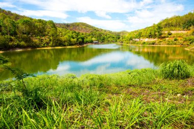 Chiangrai, Tayland 'daki Wangmajshar Gölü Manzarası