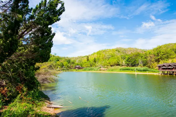 Chiangrai, Tayland 'daki Wangmajshar Gölü Manzarası