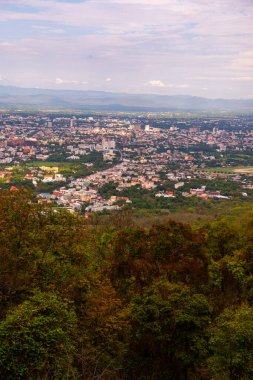 Tayland 'ın Chiangmai eyaletinin şehir manzarası.